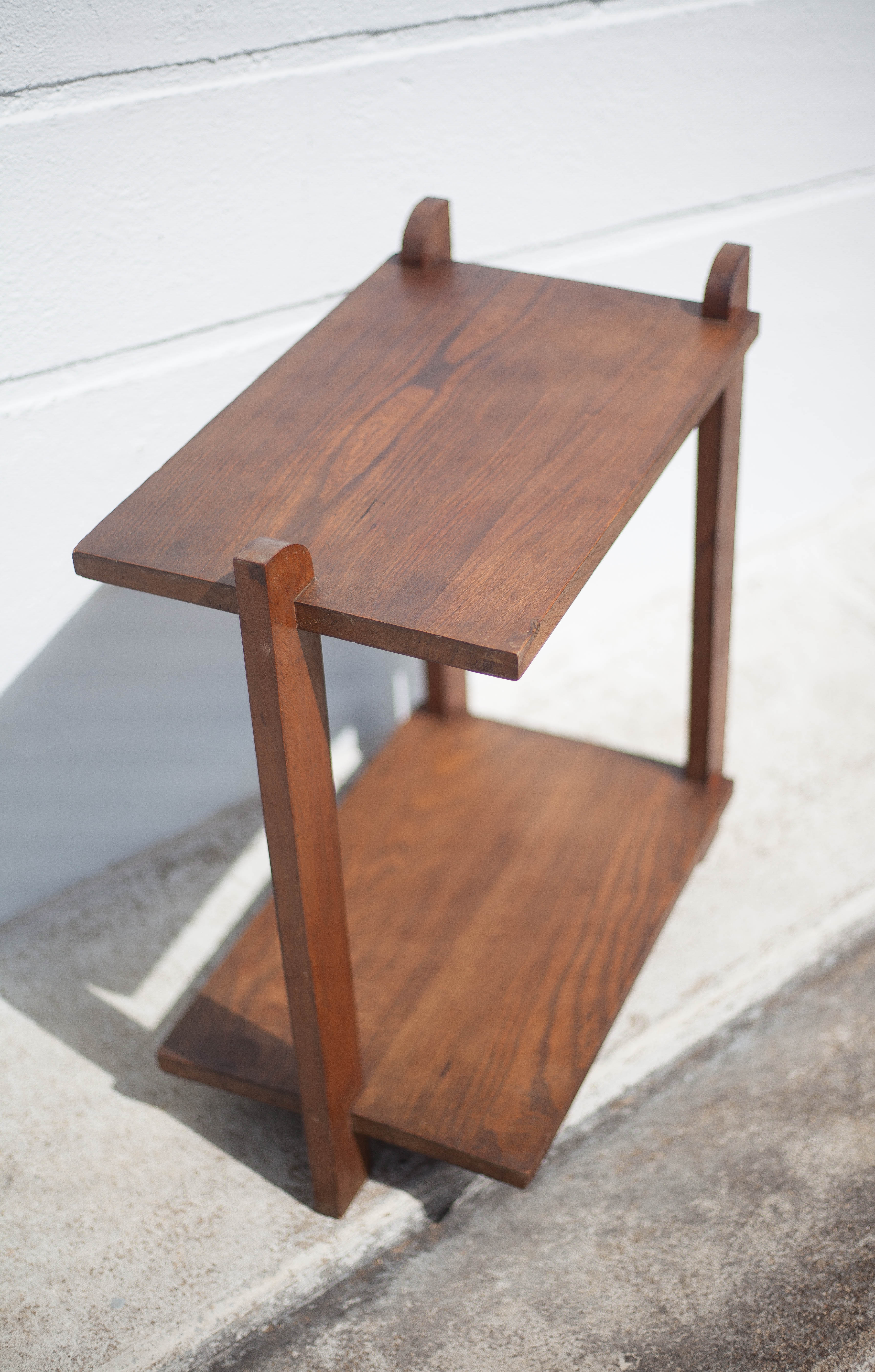 Art deco table, art deco wood coffee table, end of sofa