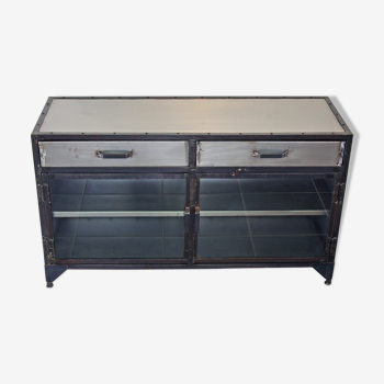 Industrial metal sideboard