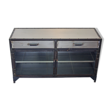 Industrial metal sideboard