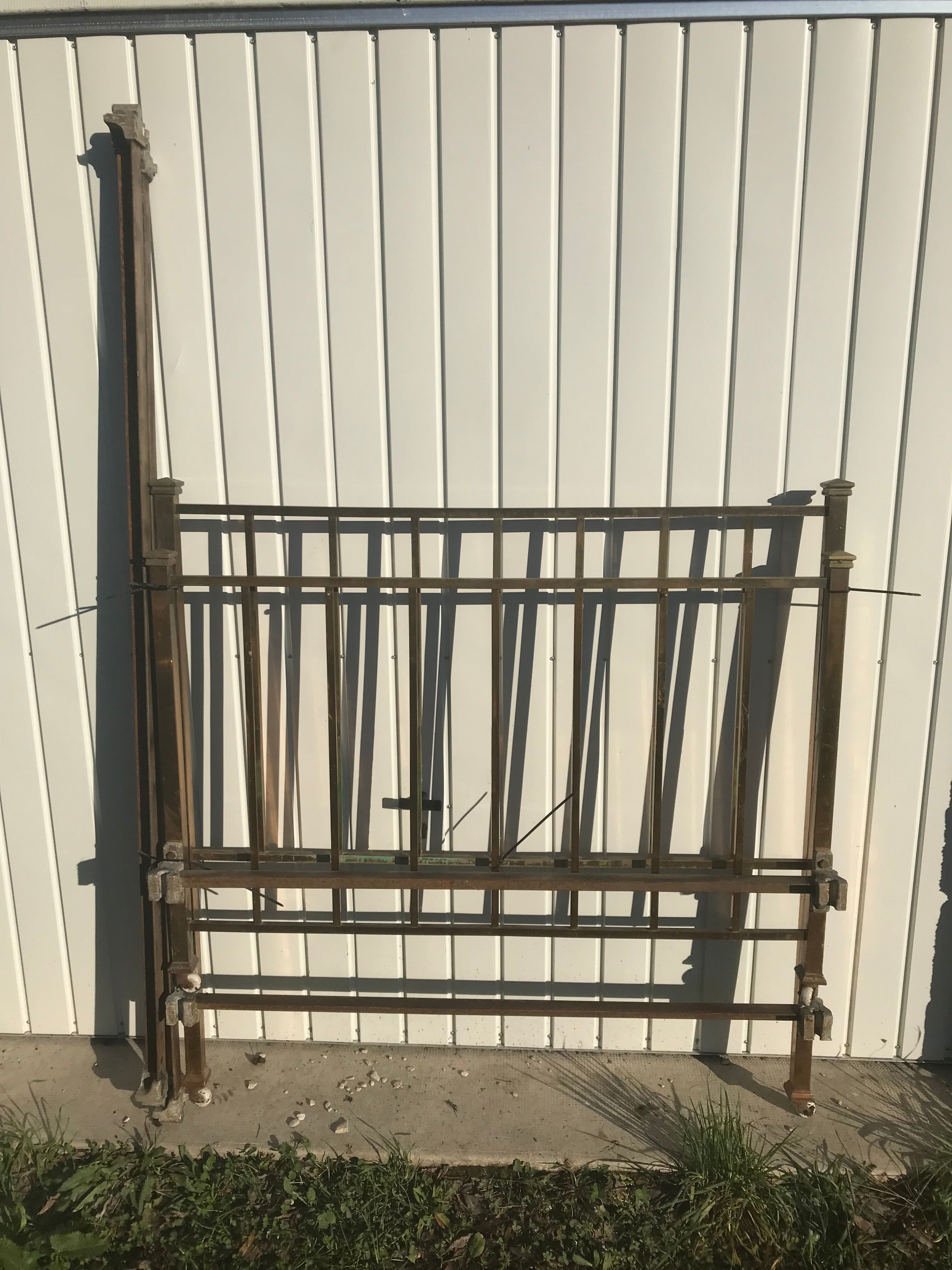 Ancien lit laiton art deco