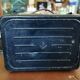 Beautiful old suitcase Vintage 1970s in marine metal army boat captain