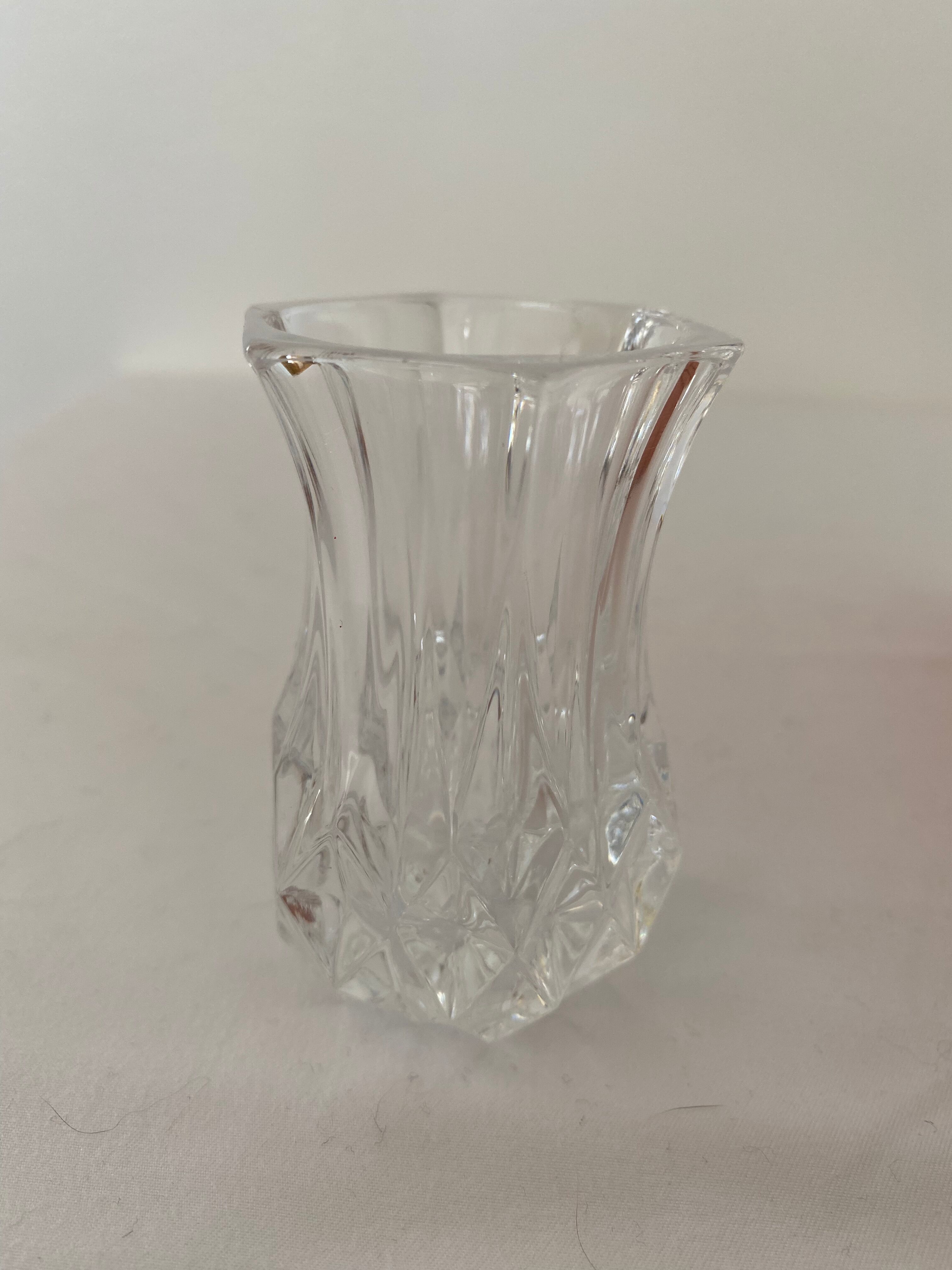 Mini soliflore chissed glass vase