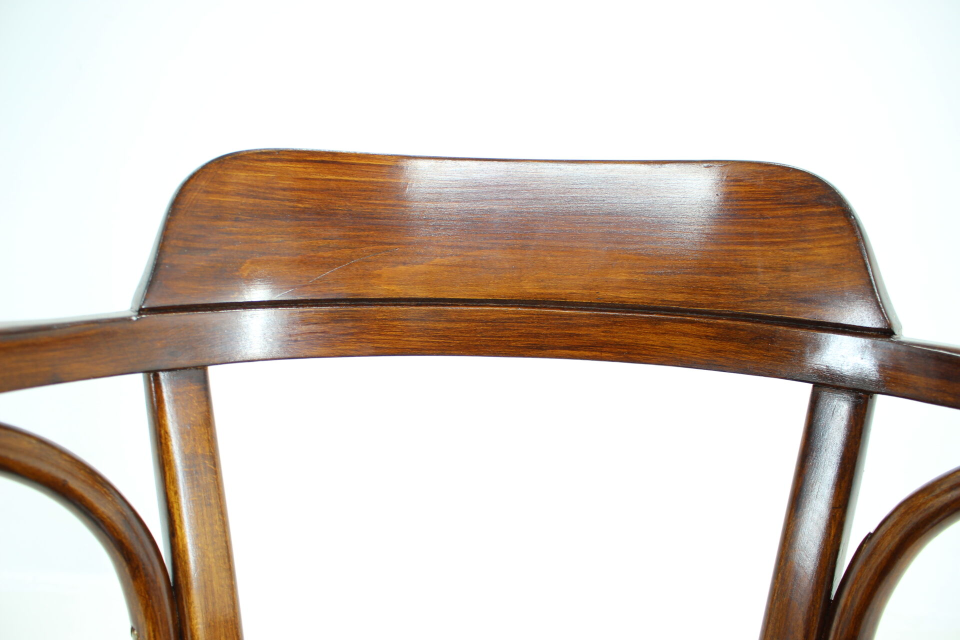 1910s office armchair J&J Kohn Nr.704 and side table,Czechoslovakia