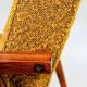 Pair of vintage boucle mustard armchairs H.Lis