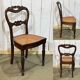 Set of 8 Louis Philippe 19th century mahogany chairs with caned seats