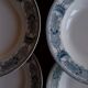 6 old hollow earthenware plates Terre de Fer Massena Creil Montereau (ø 25 cm)