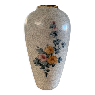 Vase motifs fleurs