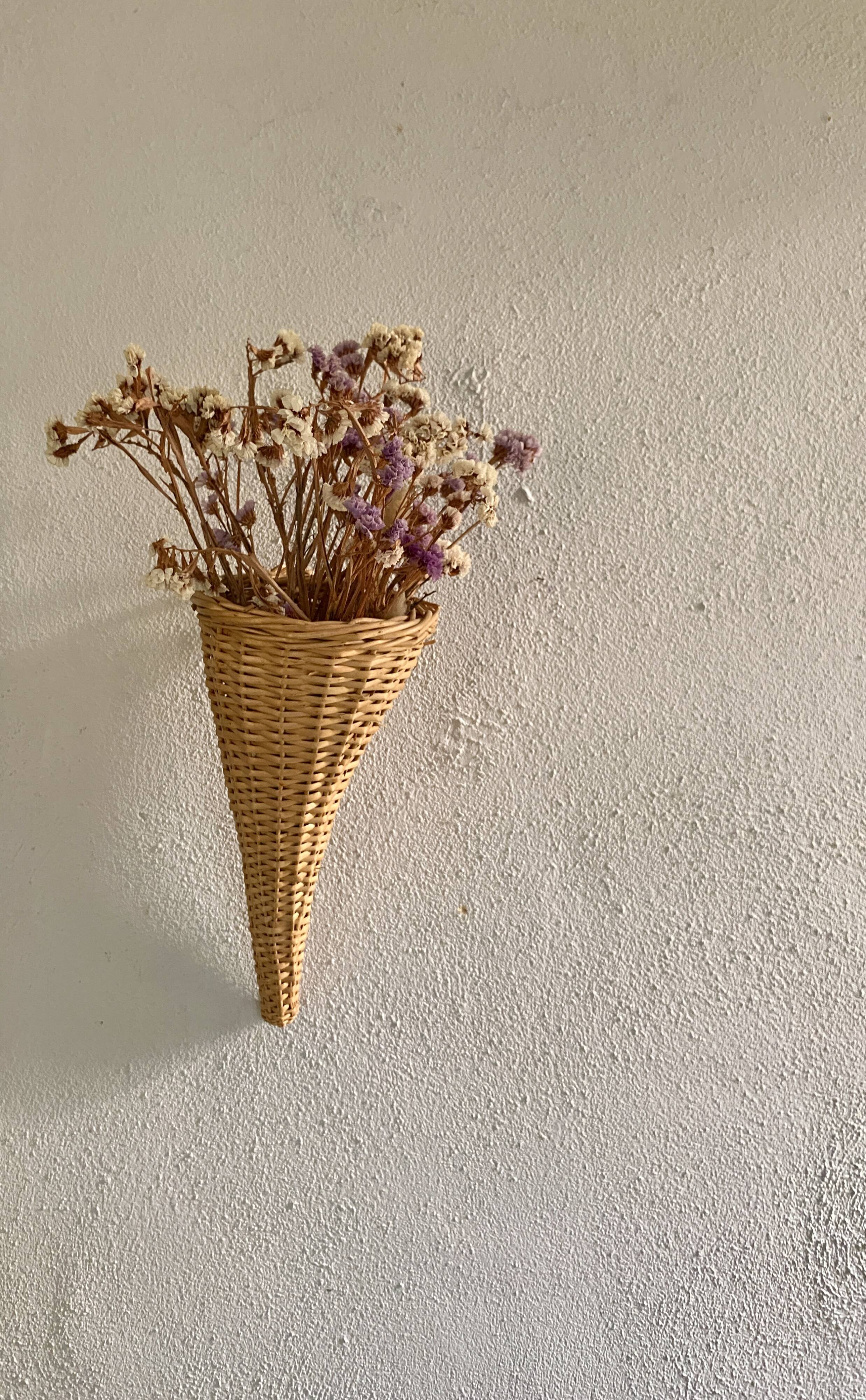 Panier décoration murale osier