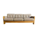 Scandinavian sofa 3-seater elm structure wool cushions chinée 1960
