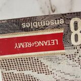 8 ice cream cups and spoons 80s design letang remy