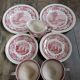 Staffordshire cups, saucers, plates and milk jar