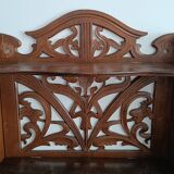 Art Nouveau openwork wooden shelf