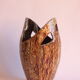 Freeform open worked vase by "Les potiers d'Accolay", France 1970s.