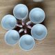 Set of 6 Country Corner coffee cups