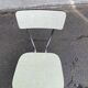 ETS khaki green formica chair Sanec Limoges