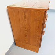 Vintage pine chest of drawers from the 1970s.