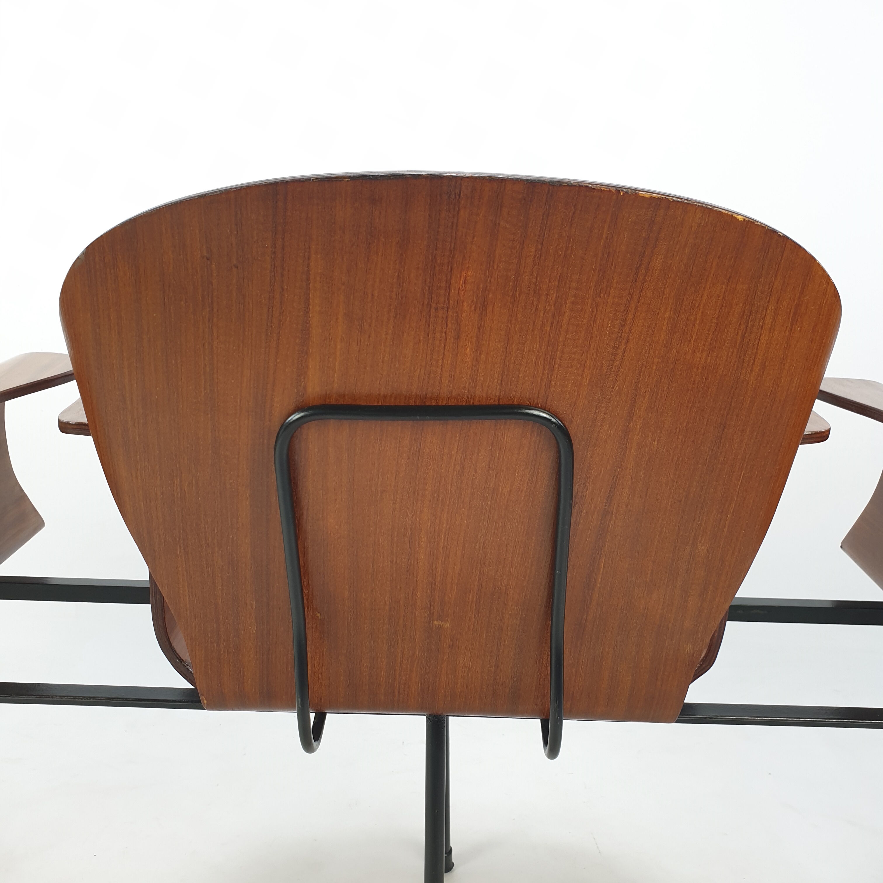 Mid Century Italian 3-seat Bench by Carlo Ratti, 50's