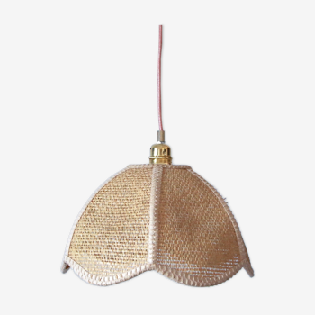 Suspension fleur en fibre naturelle