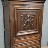 Renaissance style secretary in carved walnut circa 1850