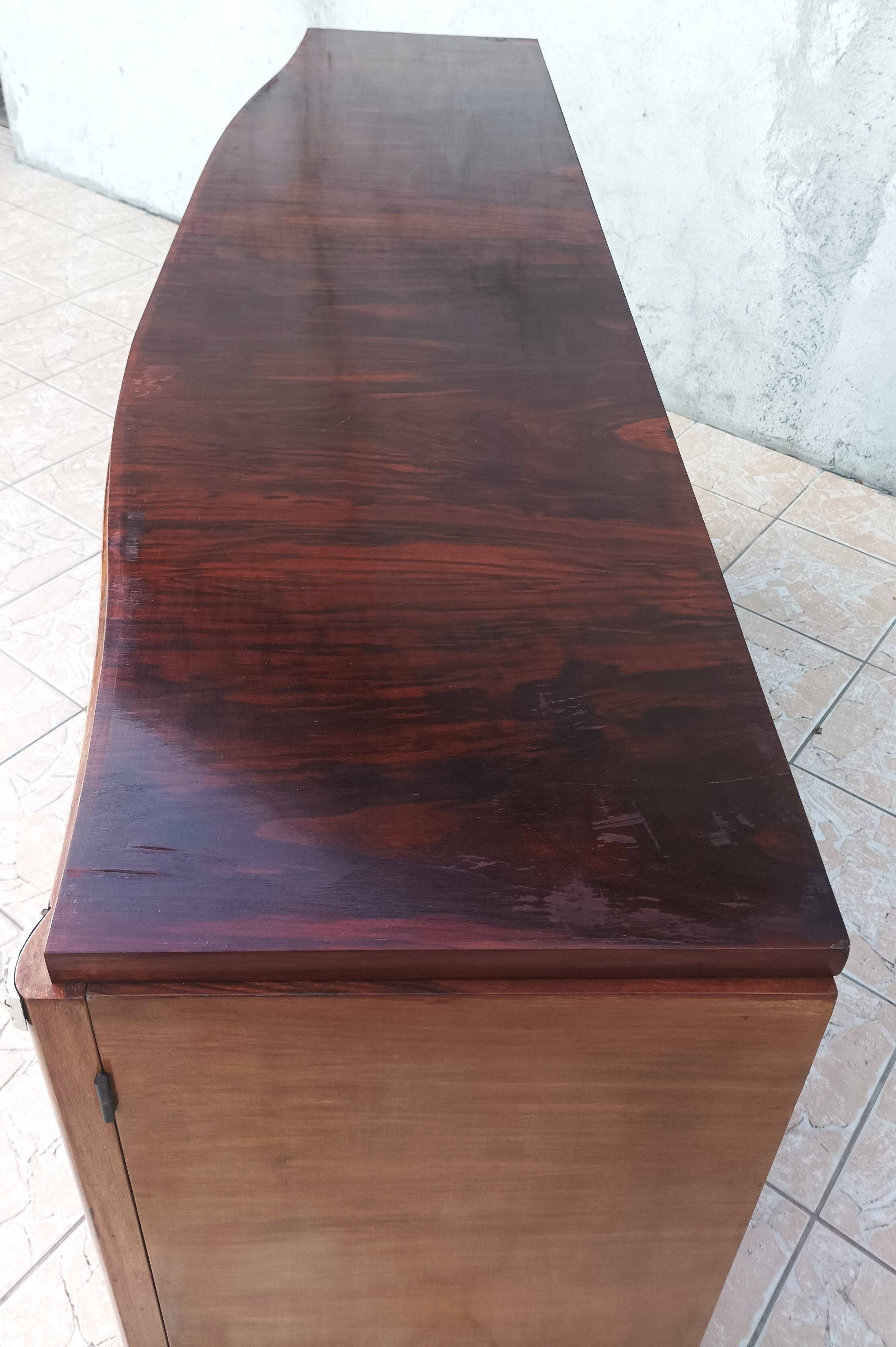 Art Deco sideboard in burr walnut
