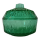 Vintage emerald green glass sugar bowl, Arcoroc France