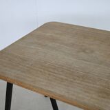 Vintage industrial oak dining table