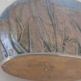 Art Deco style enameled metal vase