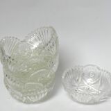 Chiseled glass cups