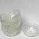 Coupelles en verre ciselé