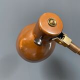 Industria Rotterdam clamp lamp made of brass and copper from the 1930s