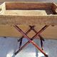 Vintage Rattan Butler's Tray on Stand