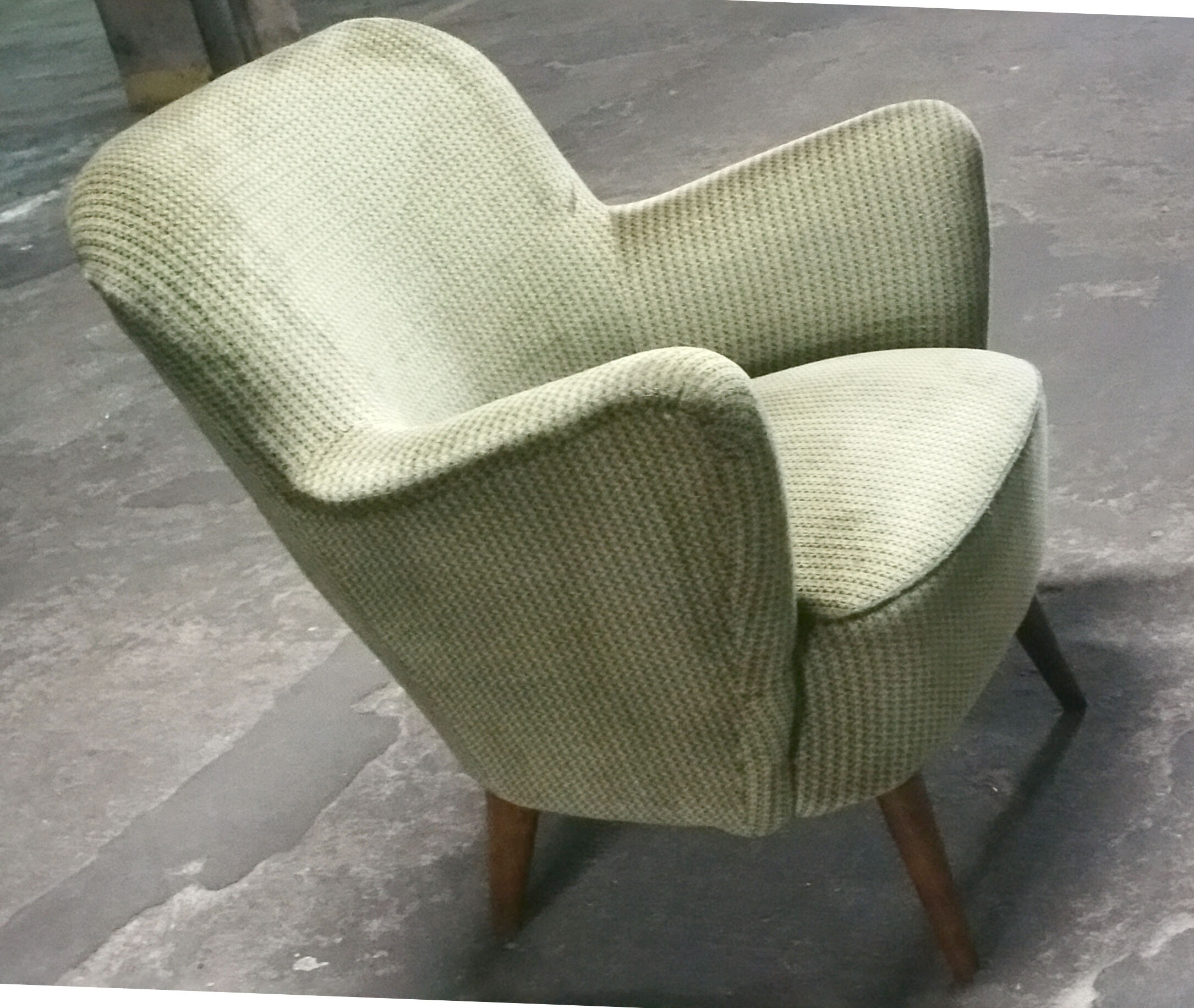 Chair years 50-60 Organic Green vintage