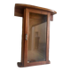 Vintage wall cabinet / mini showcase / wall cabinet: glass & wood