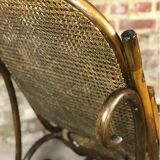 Rattan and cane rocking chair from the 1980s.