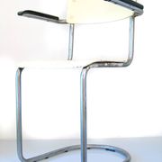 Gispen Vintage Tubular Chair – 1930s Dutch Design – White Retro Industrial