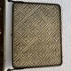 Vintage 1930s triptych barber mirror in ivory faux leather Art Deco - 27 x