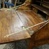 19th century natural wood sloping desk