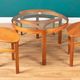Retro Teak 1960s Nathan Trinity Nest Of Tables Teak & Glass Four Tables