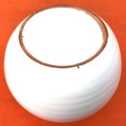 Vase boule en céramique émaillée, années 1960