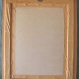 Tableau - Vue sur une maison de maître à l'ombre d'un grand cyprès
