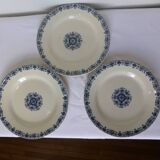 3 Gien dinner plates, Montmorency pattern 220606