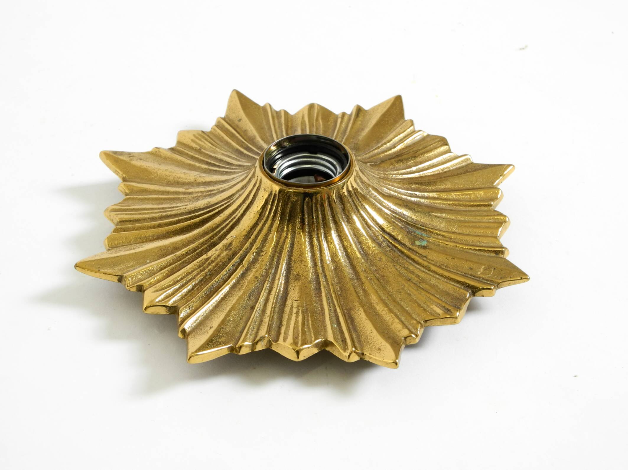 1960s Space Age Star Design Wall or Ceiling Lamps in Bronze