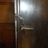 Industrial metal column cabinet.