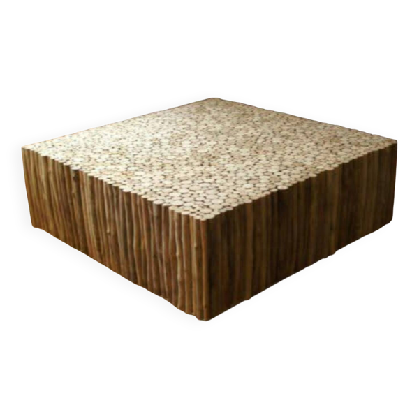 Table basse en bois flotté