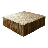 Table basse en bois flotté