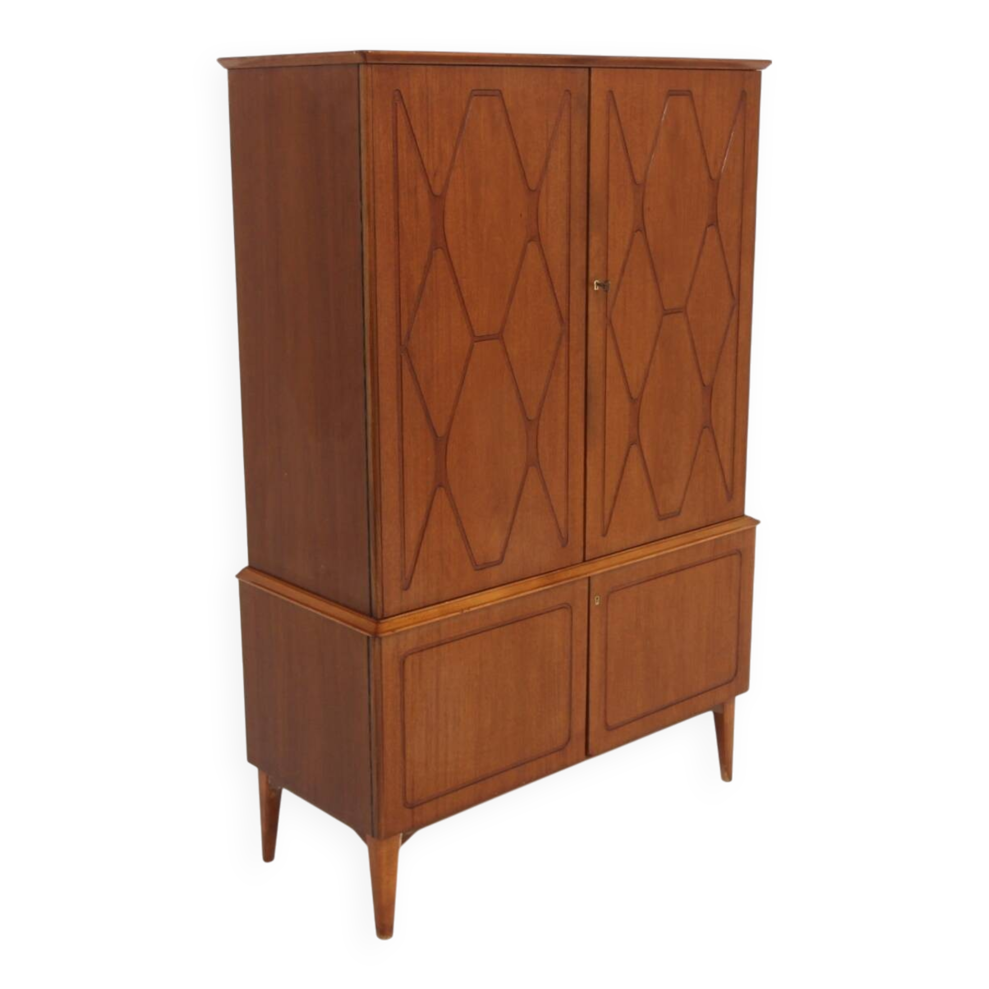 Scandinavian mahogany wardrobe, Swedish modern, Sweden, 1940