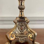 Pair of Louis XIV style table lamp from the 19th century in silver metal