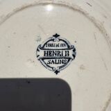 Vintage deep plate in Salins ironstone