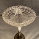 Vase bouquetière cornet in cut crystal Louis XVI style late nineteenth early twentieth
