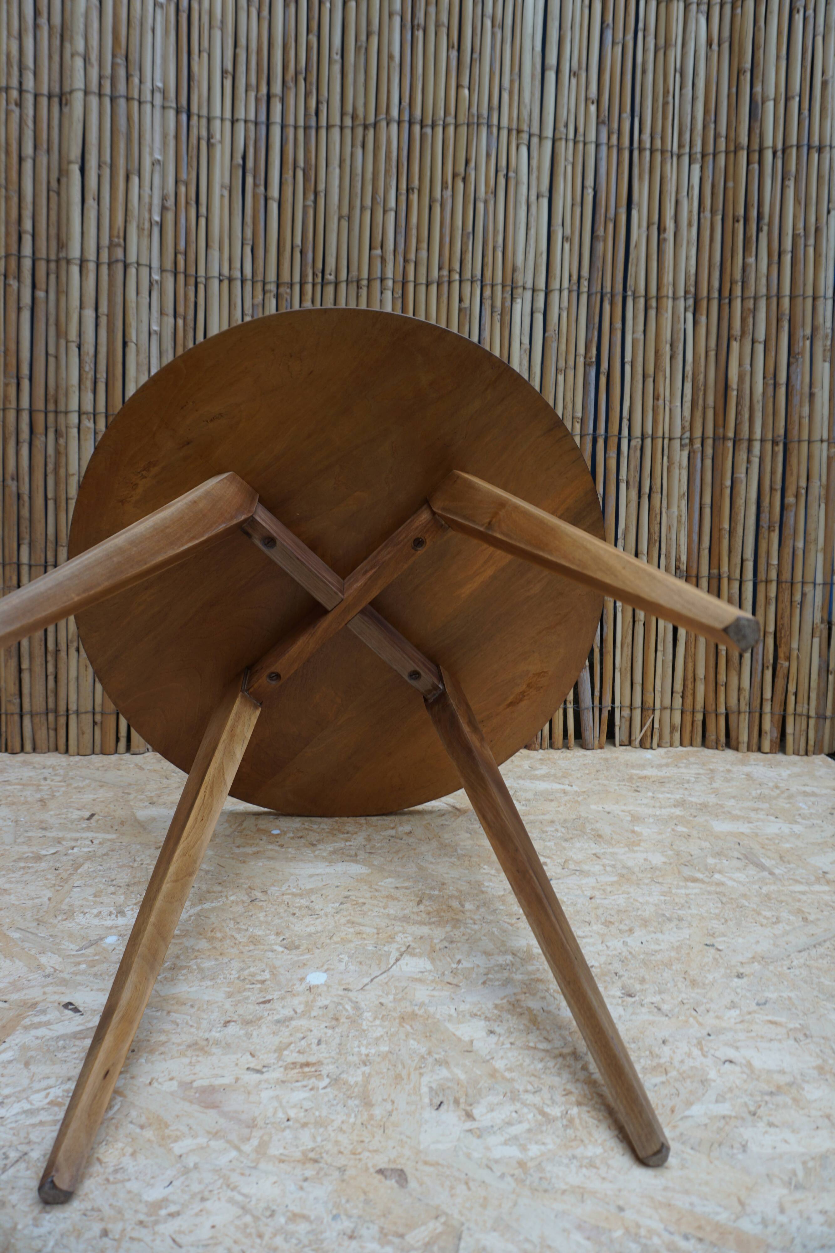 Art Deco walnut side table or coffee table.